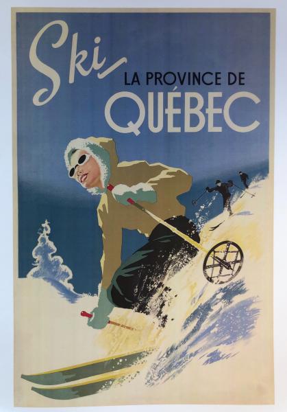 affiche ski banq
