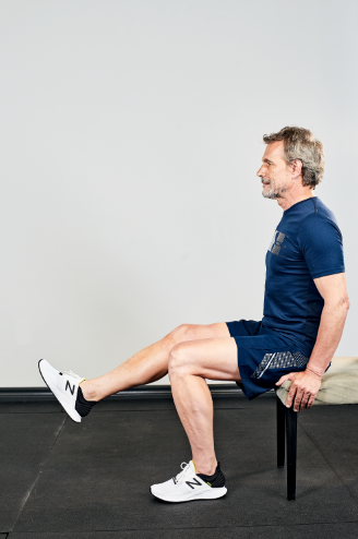 Flexion et extension du genou assis