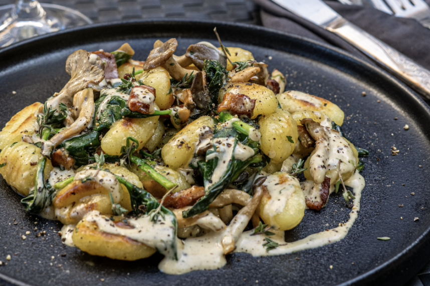 Gnocchis, sauce forestière aux pleurotes de Jean-François Plante